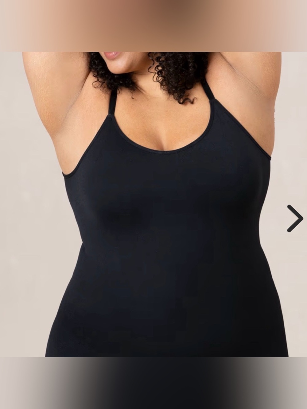 Shapermint Essentials Black shape wear cami, 4xl